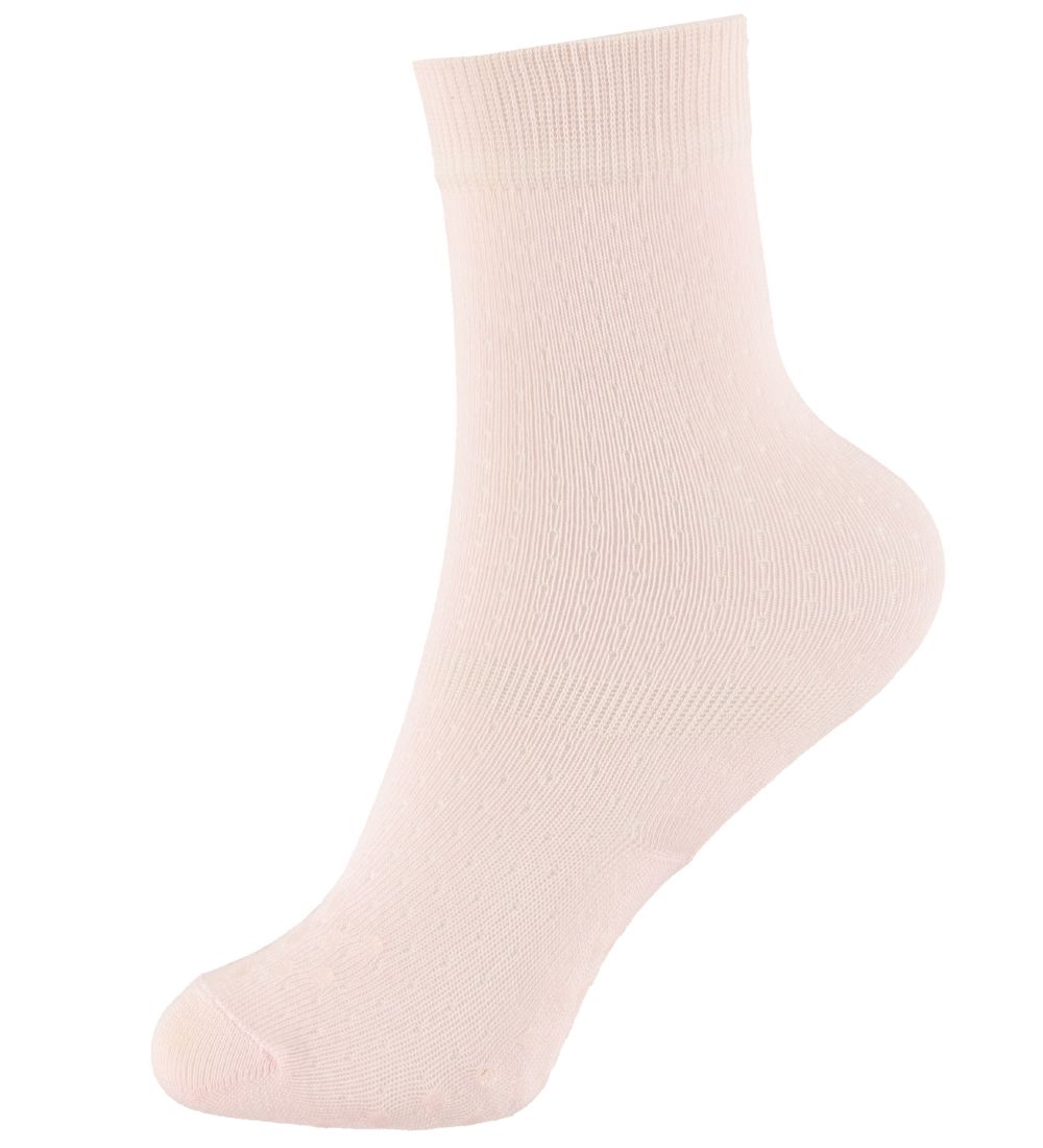 DÉT Denmark Non-Slip Knee-High Socks - Pointelle - Soft Rose