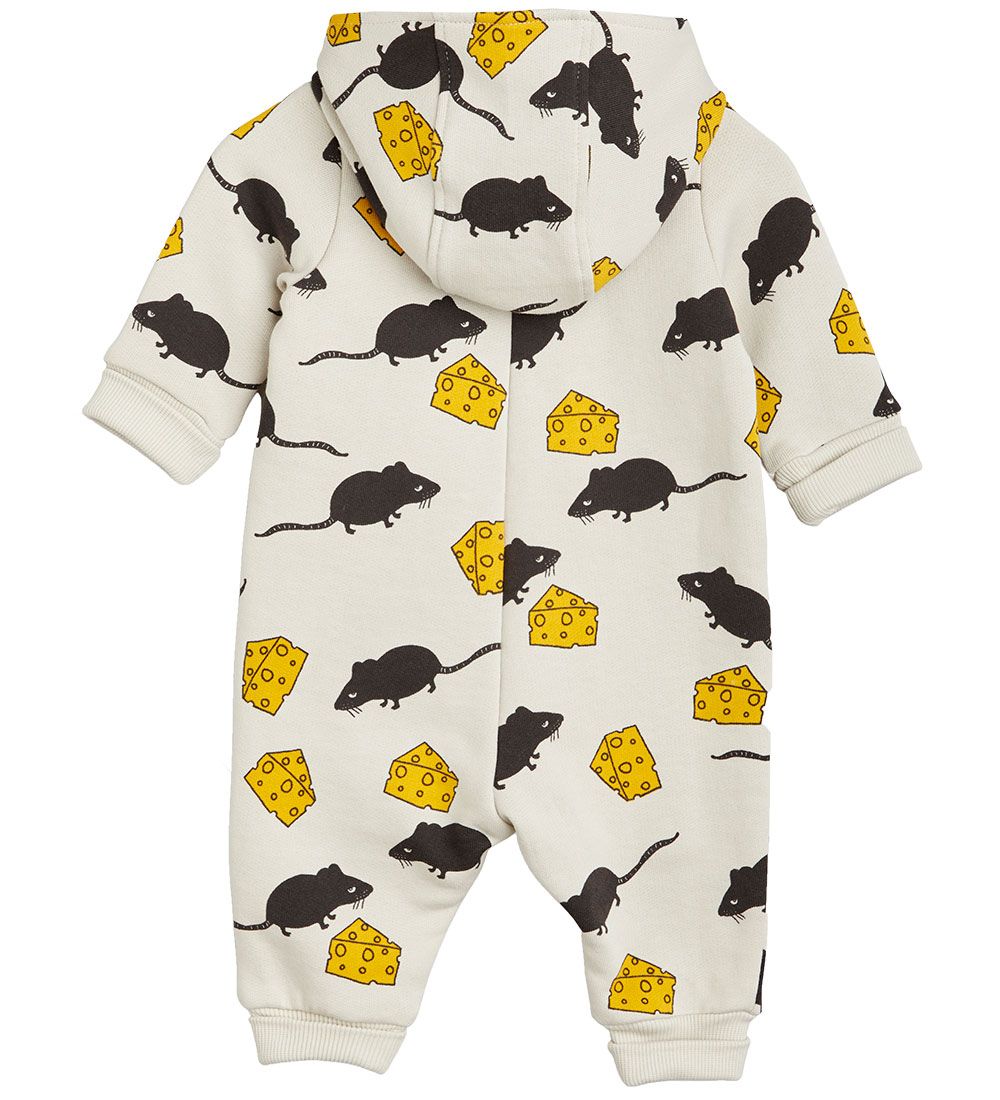 Mini Rodini Jumpsuit - Mouse - Light Grey