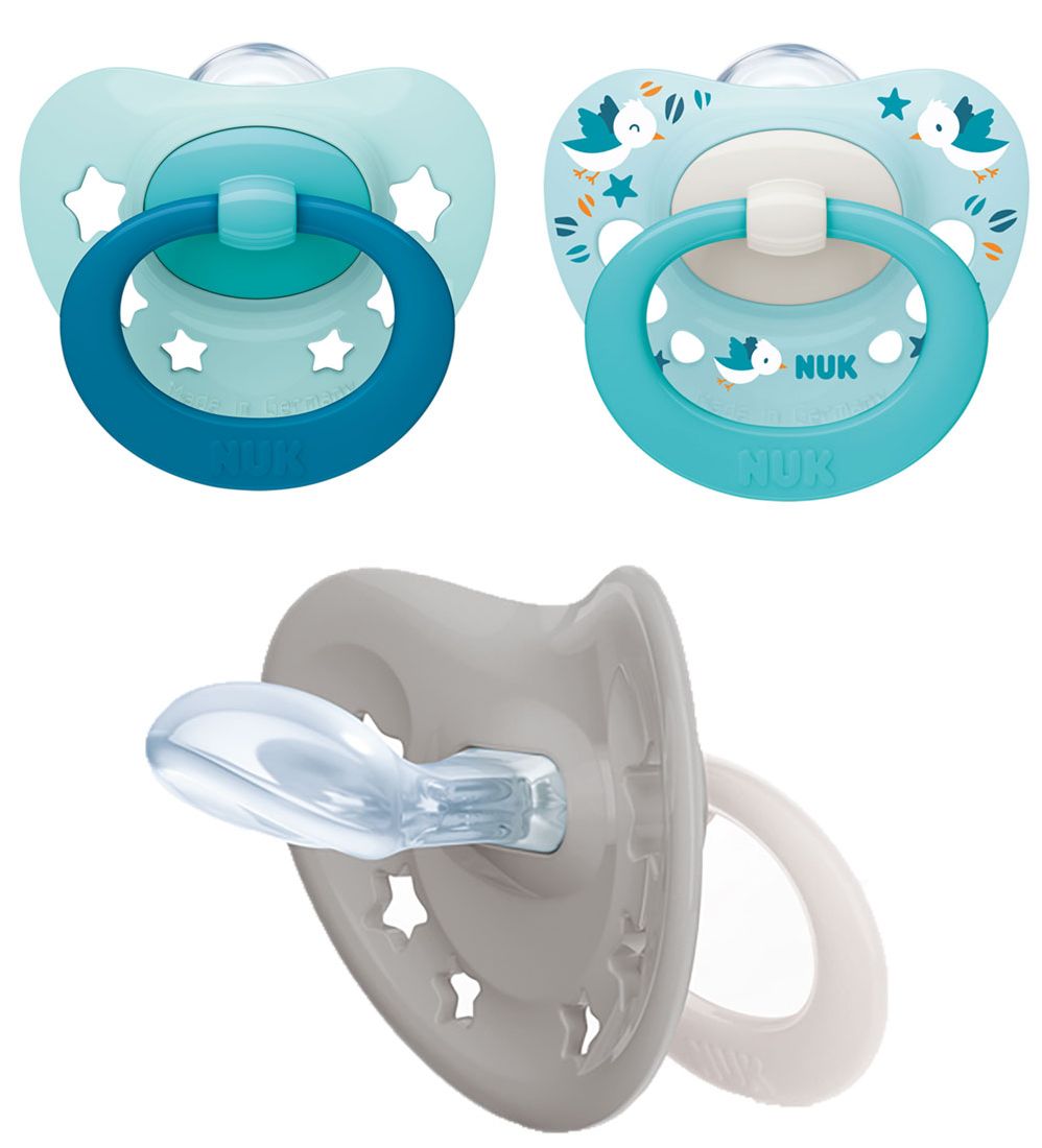 Nuk Schnuller - Signature - 2er-Pack - Light Blue/Minute