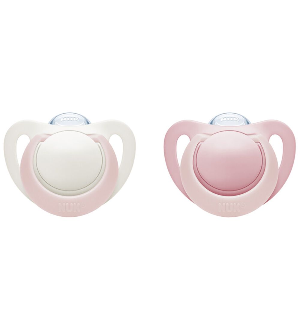 Nuk Pacifiers - Genuis - 2-Pack - Rose/White