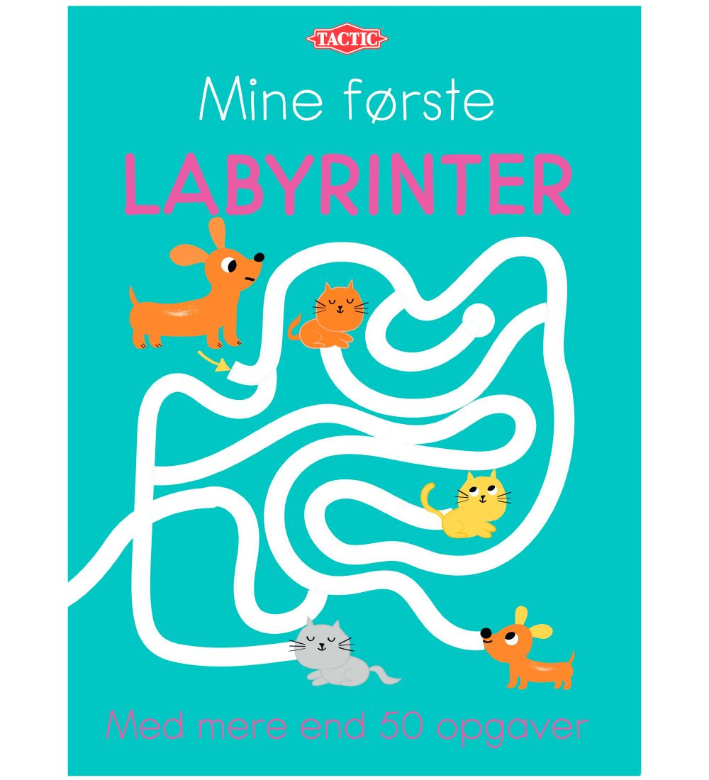 TACTIC Activity Book Book - Mine First Labyrinths - Danish