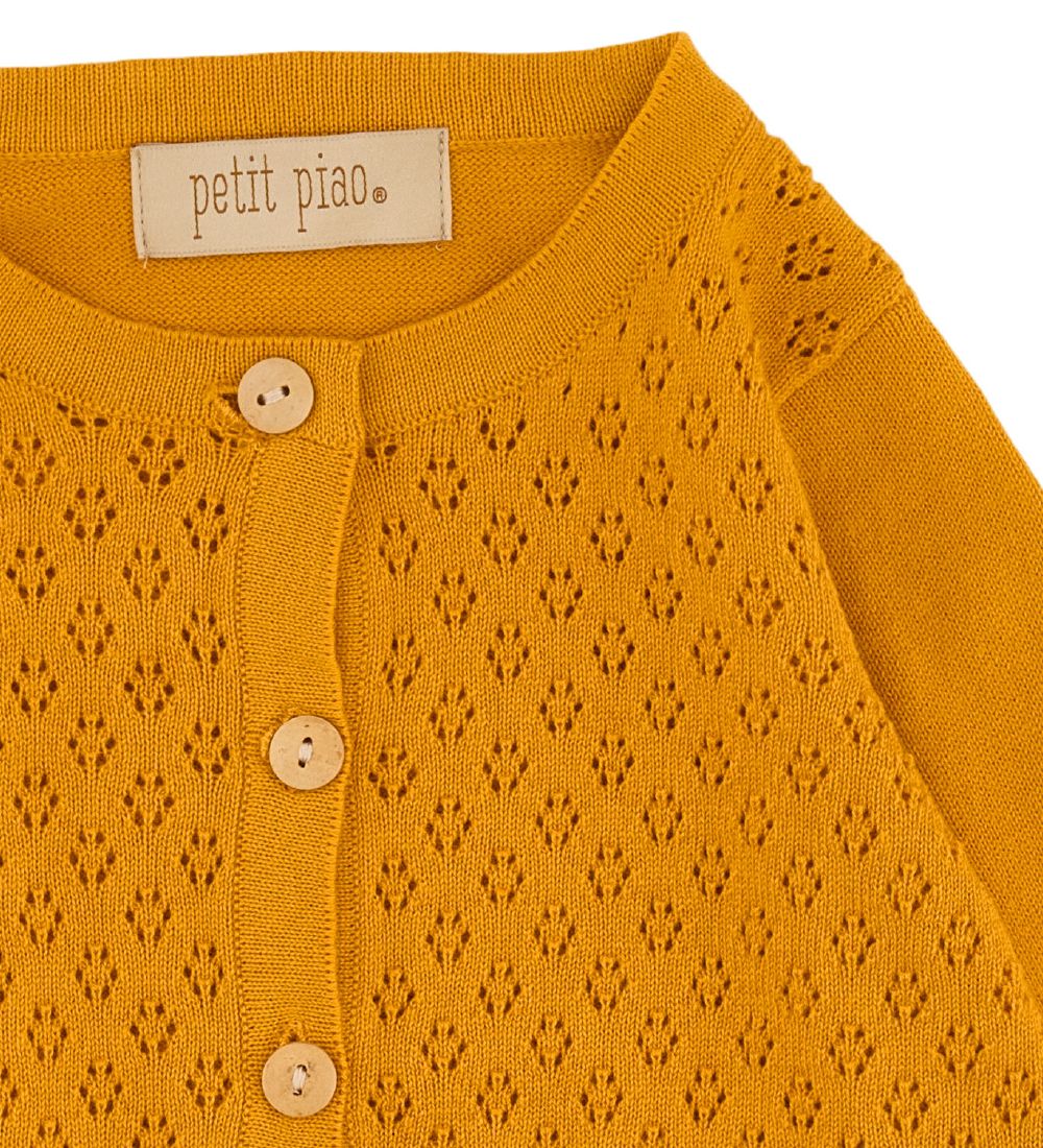Petit Piao Cardigan - Knitted - Pattern - Yellow Sun.