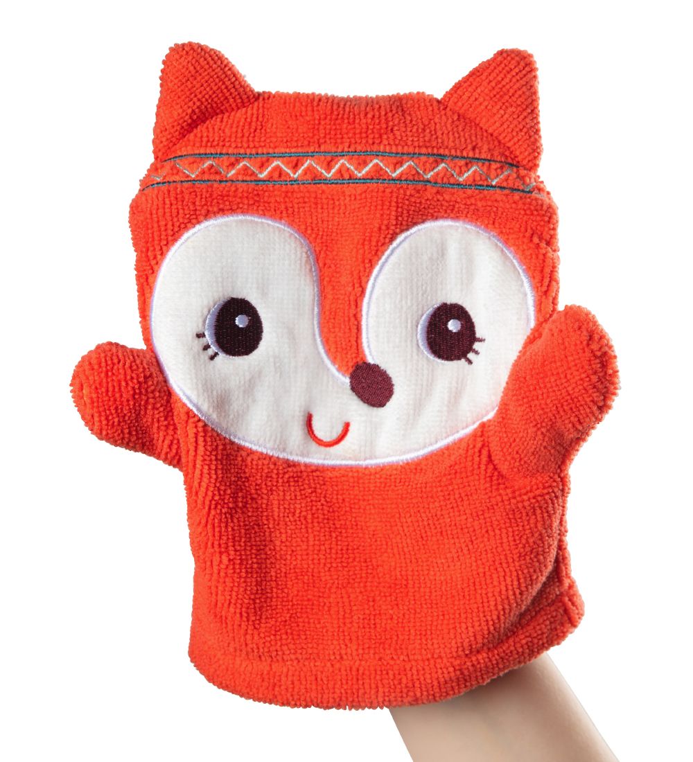 Lilliputiens Baby Wash Glove - 2-Pack - Alice - Red