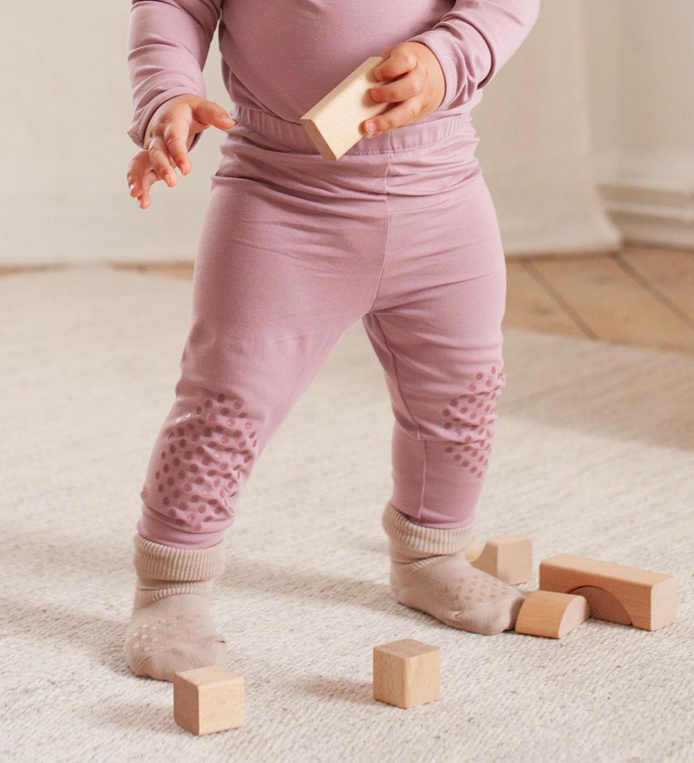 DÉT Denmark Non-Slip Leggings - Holiday - Dusty Rose