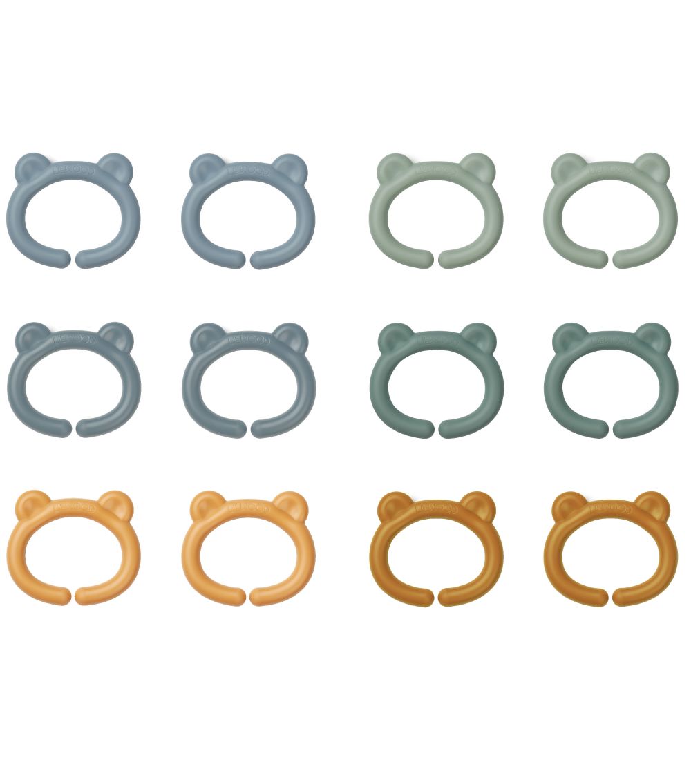 Liewood Clip Toy - Benedict - 12-Pack - Blue Multi Mix