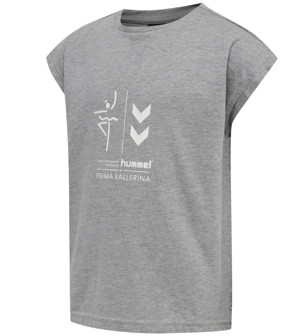 Hummel T-shirt - hmlPrima Bee - Grey Melange