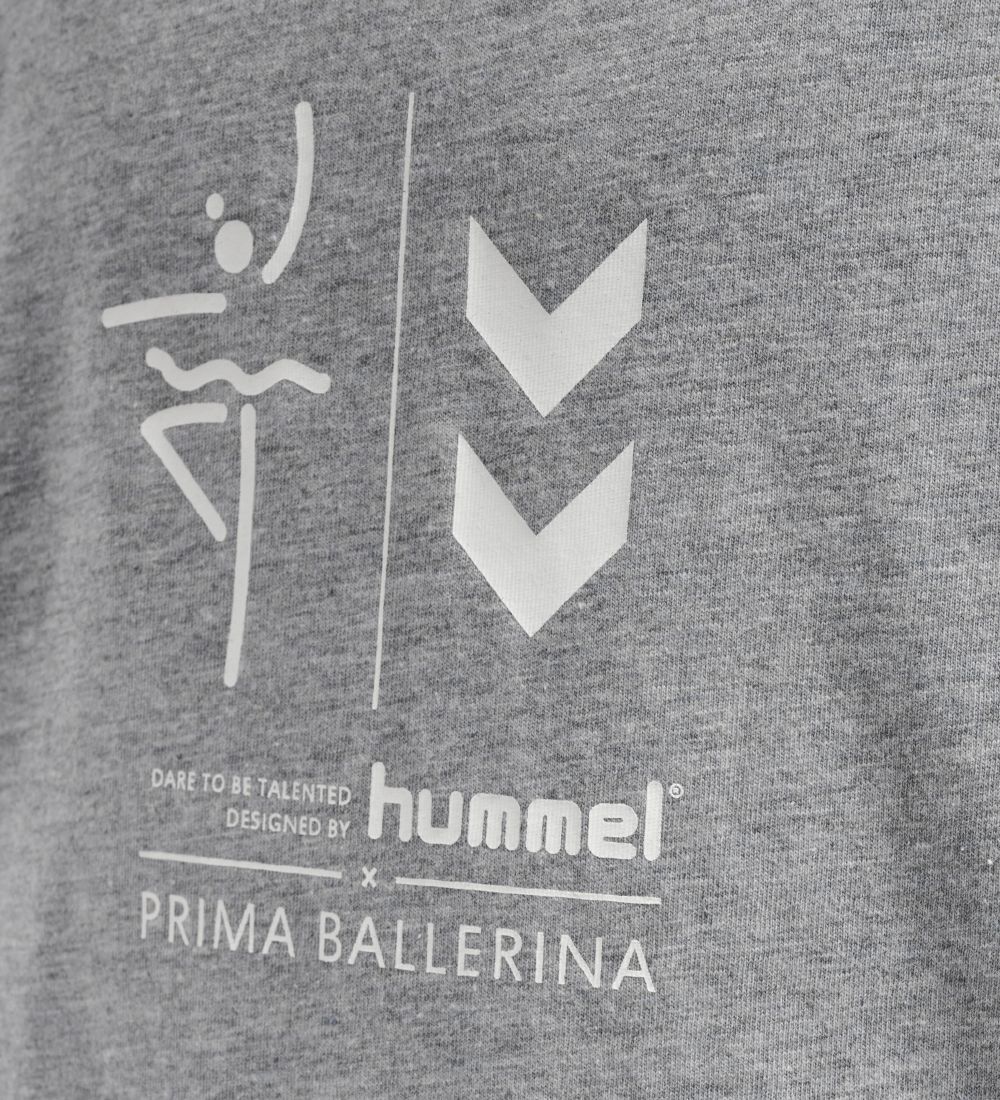 Hummel T-shirt - hmlPrima Bee - Grey Melange