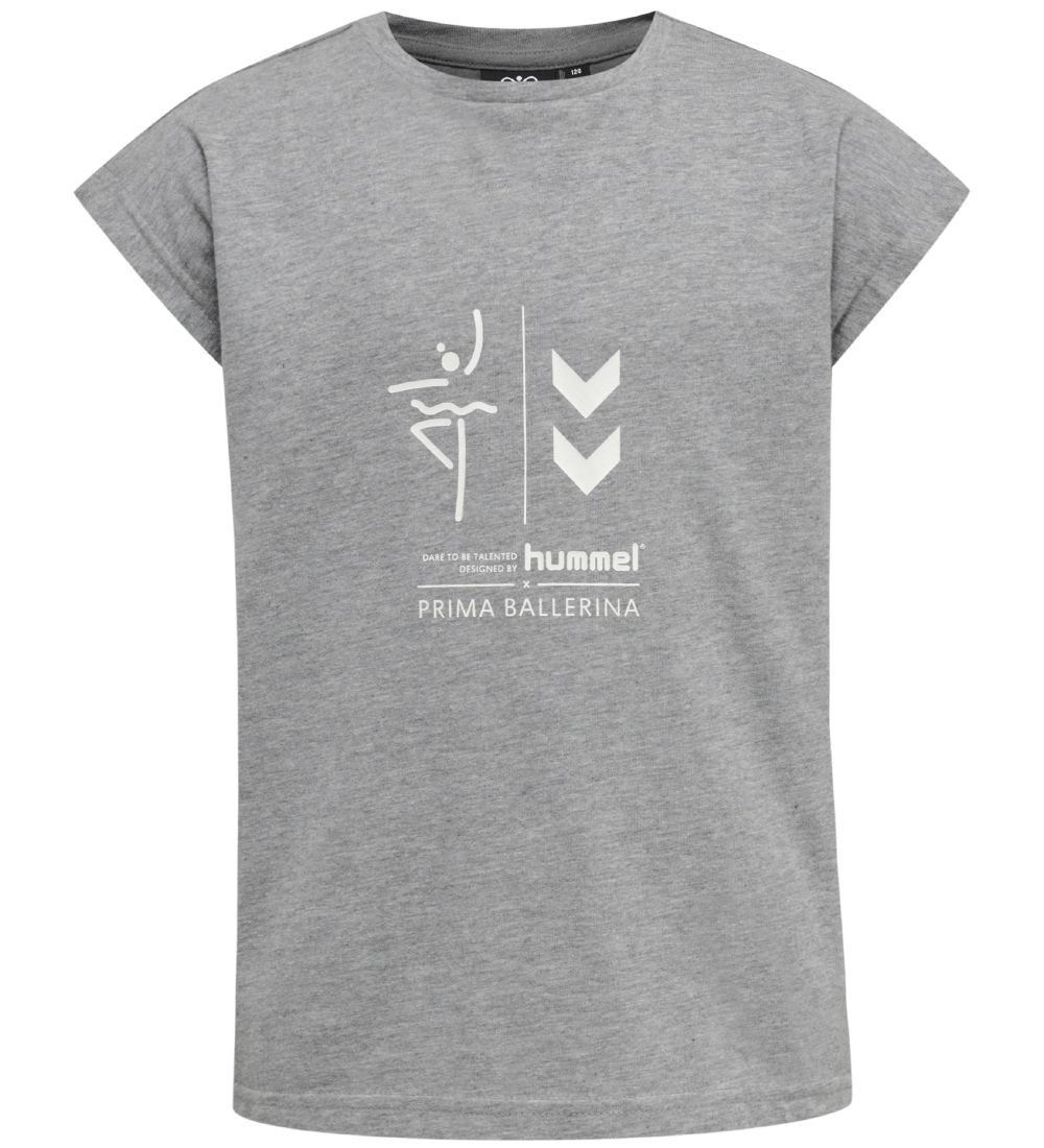 Hummel T-shirt - hmlPrima Bee - Grey Melange
