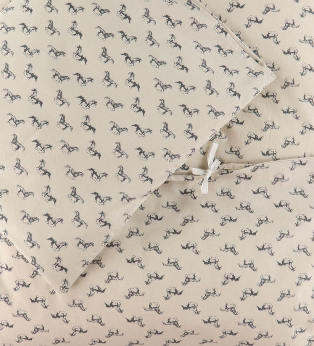 Nørgaard Madsens Bedding - Junior - Beige w. Small Horses