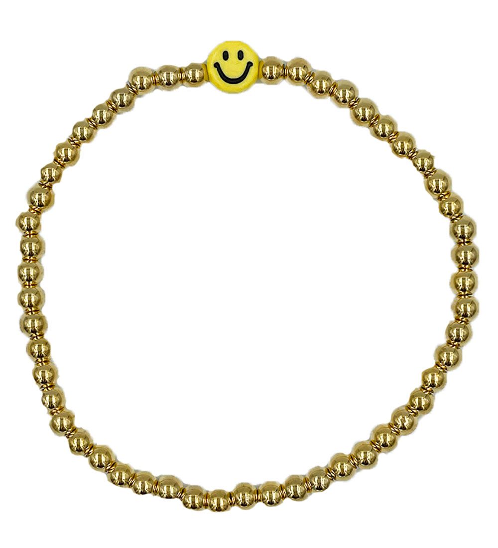 By Stær Bracelet - Smiley - Yellow