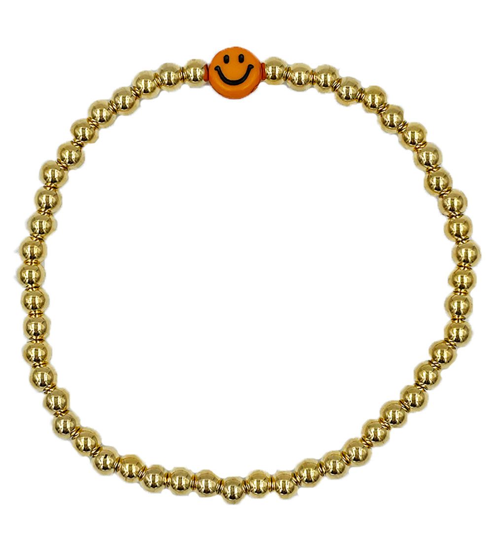 By Stær Bracelet - Smiley - Orange