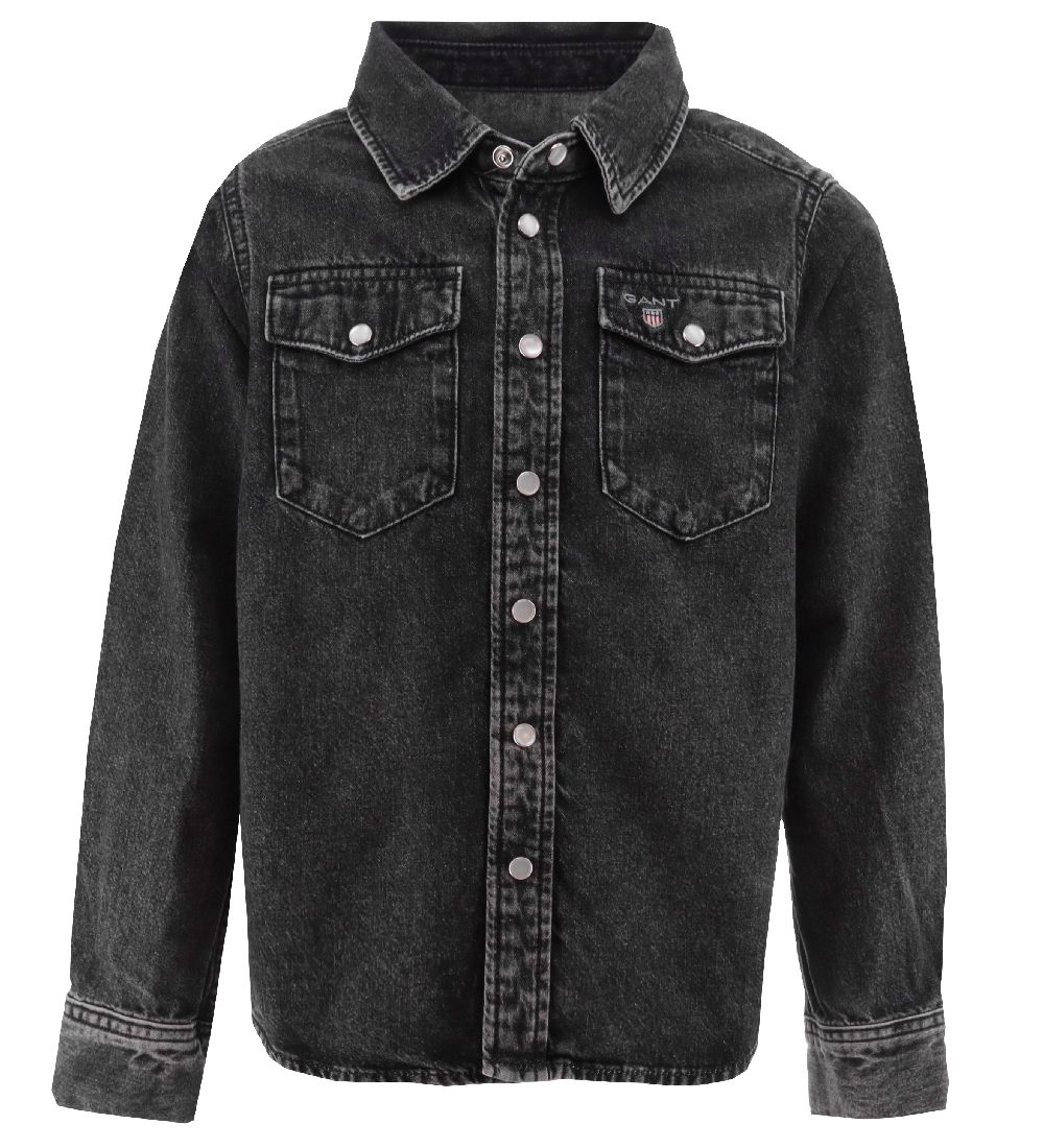 GANT Hemd - Denim - Oversized - Black Raw