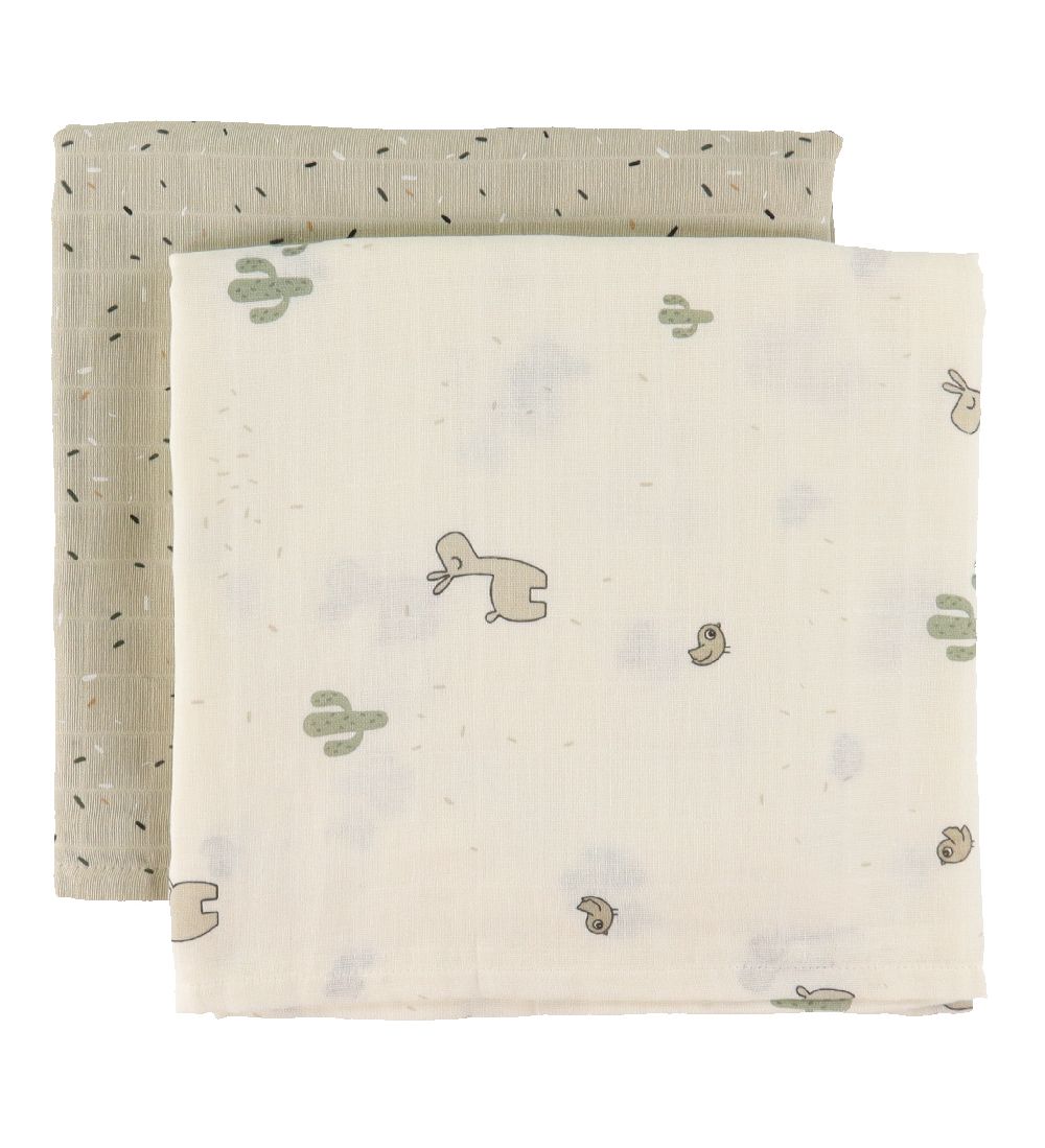 Done By Deer Fabric Muslin Cloths - 2-Pack - 120x120 cm - Lalee