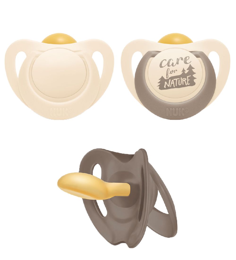 Nuk Pacifiers - Nuk For Nature - 2-Pack - Cream