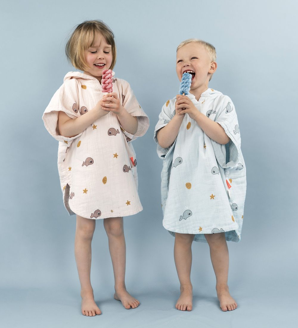 Done By Deer Towel Poncho - Wally - Blue