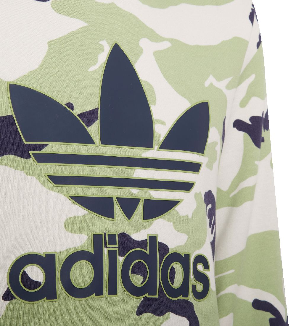 Sweat à Capuche adidas Originals - Camo - Orbit Grey/Magie Citro