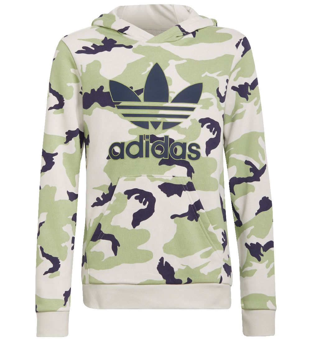 Sweat à Capuche adidas Originals - Camo - Orbit Grey/Magie Citro