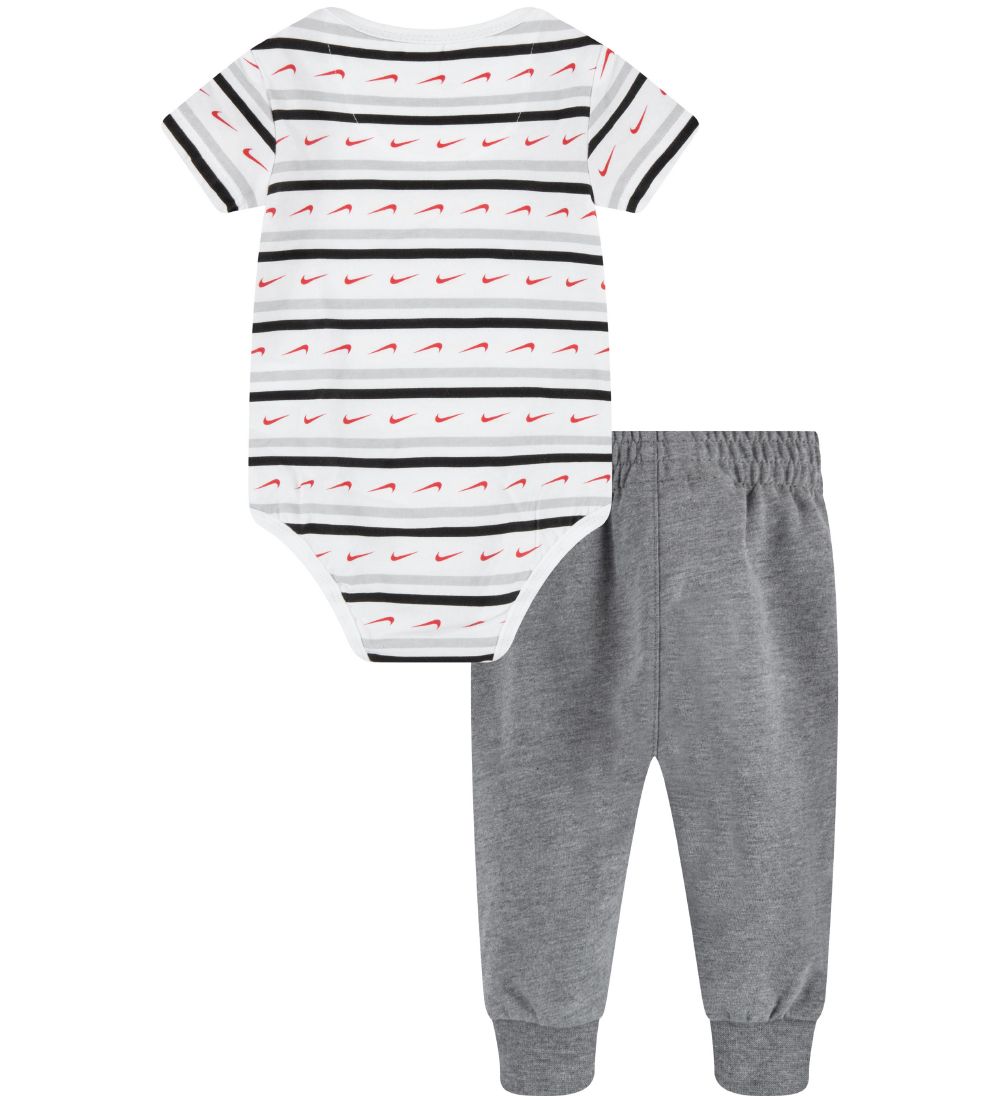 Nike Jogginghosen/Body k/ä - Swoosh Stripe - Carbon Heather