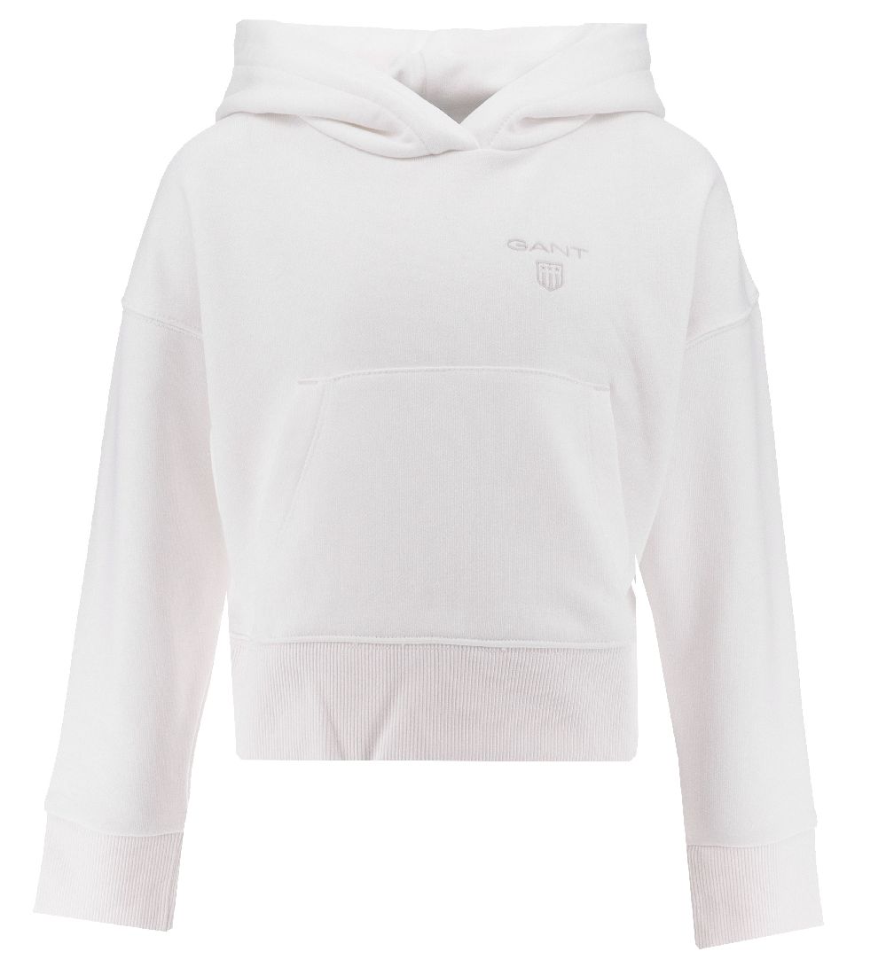 GANT Hoodie - Contrast Shield - Eierschaal