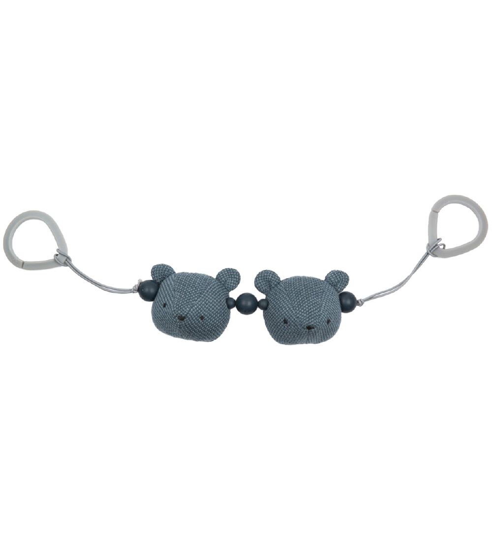 Smallstuff Pram Chain Chain - Bear - Denim/Dark Denim