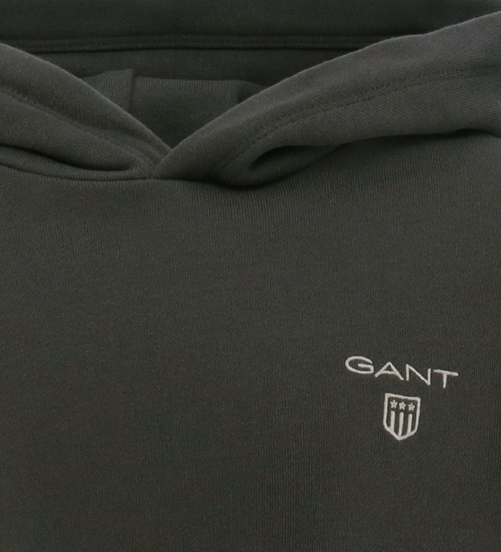 GANT Hoodie - Contrast Shield - Dark Graphite