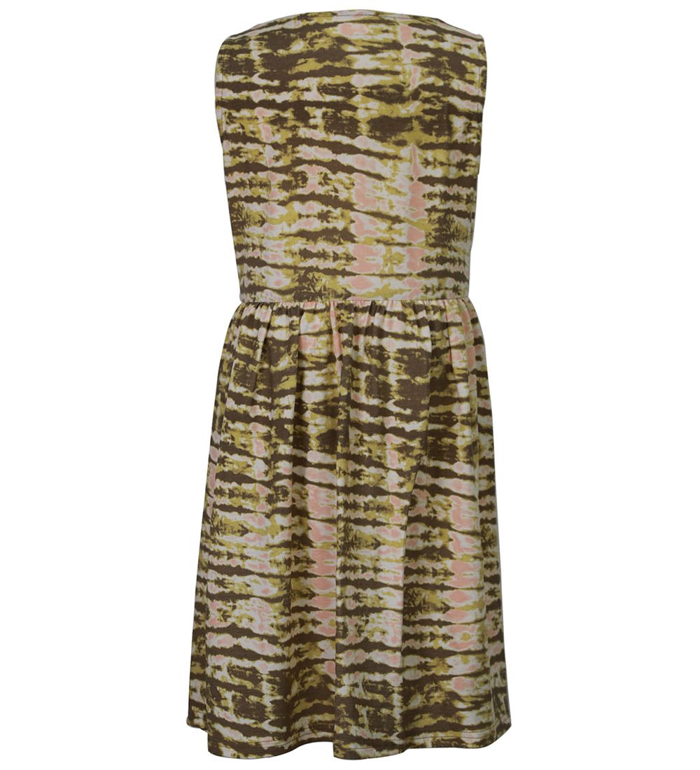 Rosemunde Kleid - Sand, Striped Tie-Dye- Print