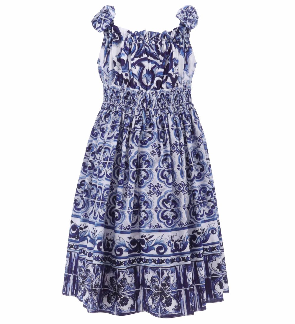 Dolce & Gabbana Dress - Blu Mediterraneo - White w. Blue