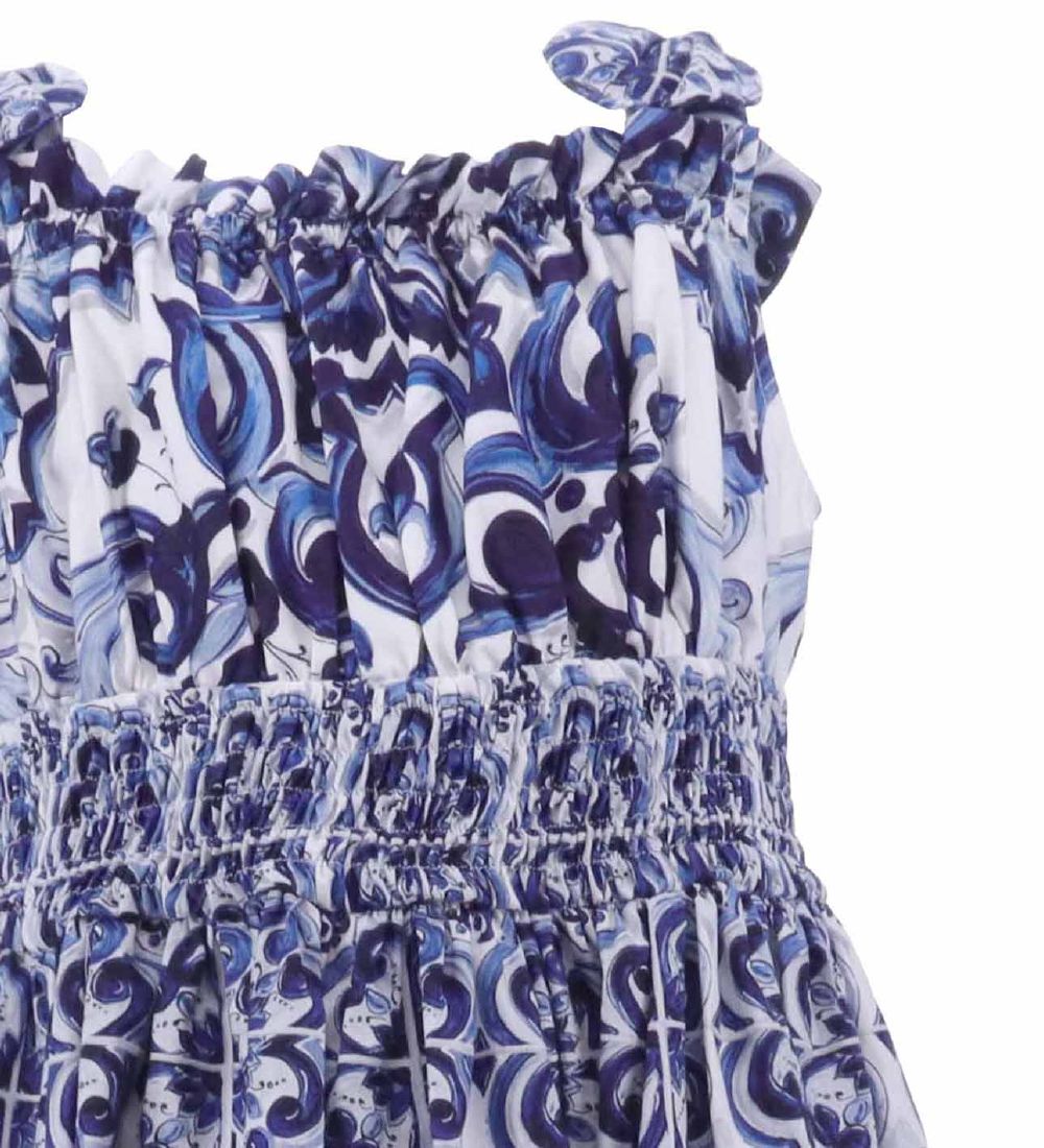 Dolce & Gabbana Dress - Blu Mediterraneo - White w. Blue