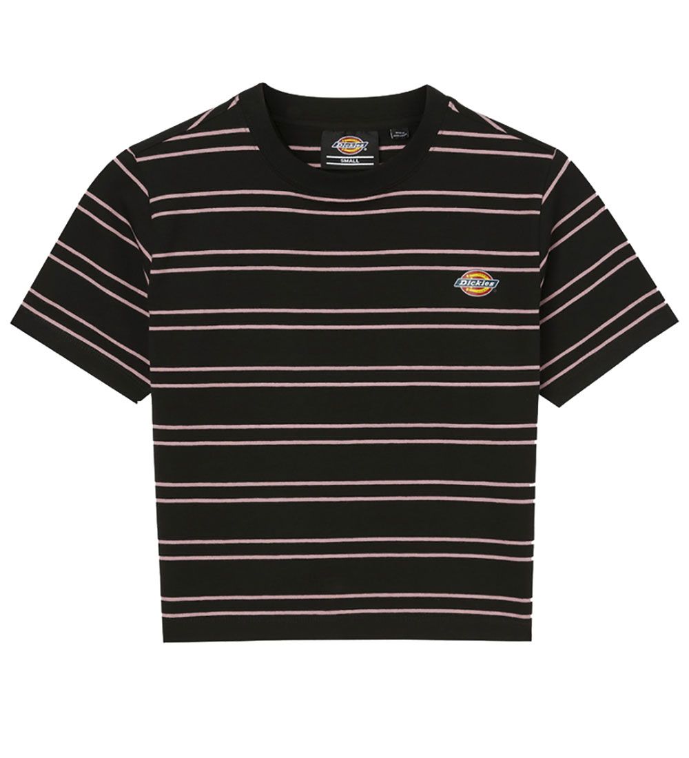 Dickies T-skjorte - Beskåret - Westover - Svart/Rosastsribet