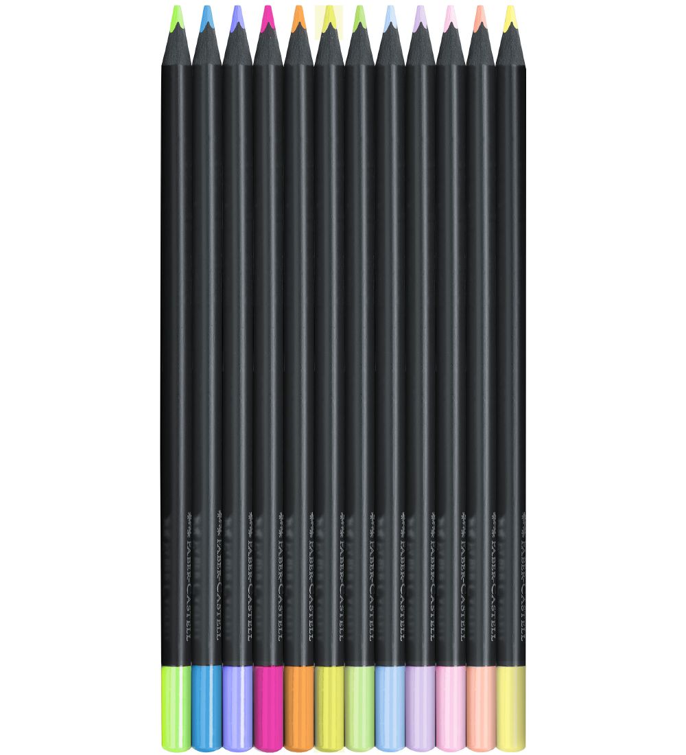 Faber-Castell Colouring Pencils - Triangular - 12 pcs - Neon/Pas