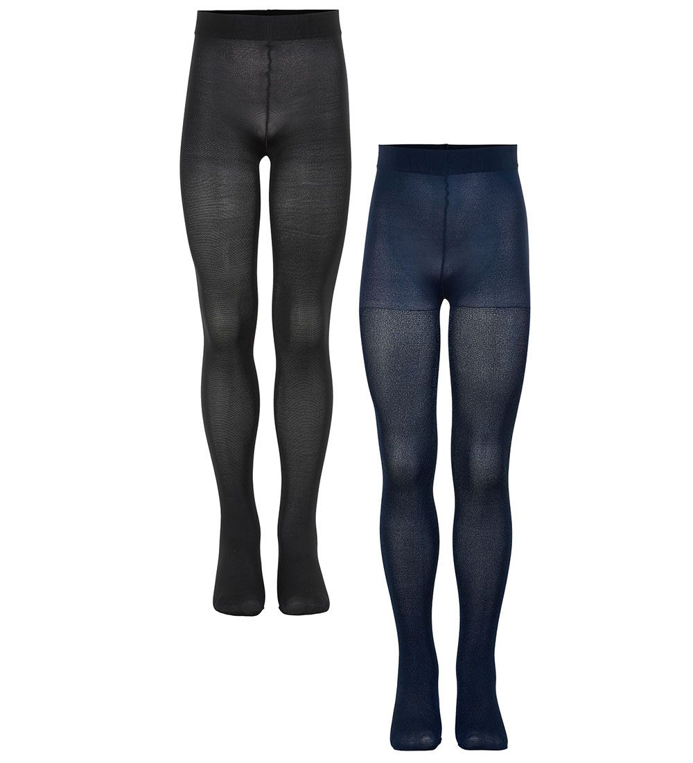 The New Tights - 2-Pack - Glitter/Solid - Mood Indigo