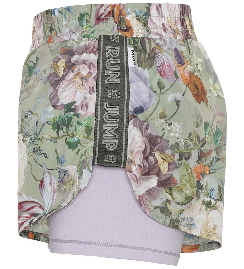 Molo Shorts - Omari - Green Botanic