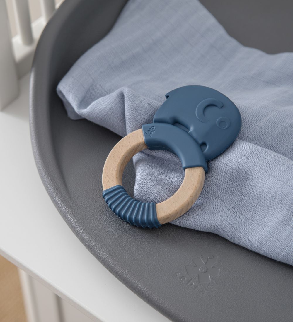 Sebra Teether - Silicone - Fanto - Nordic Blue