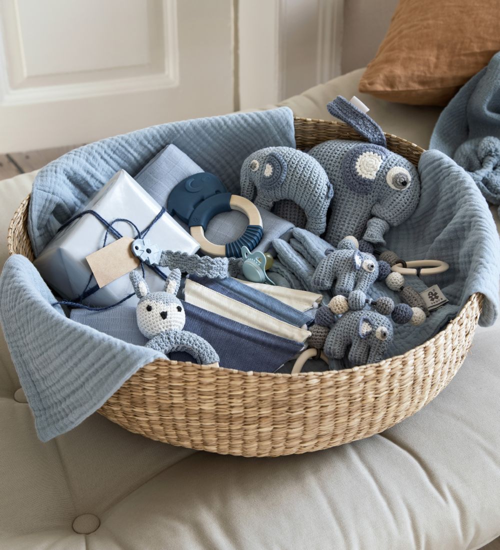 Sebra Teether - Silicone - Fanto - Nordic Blue