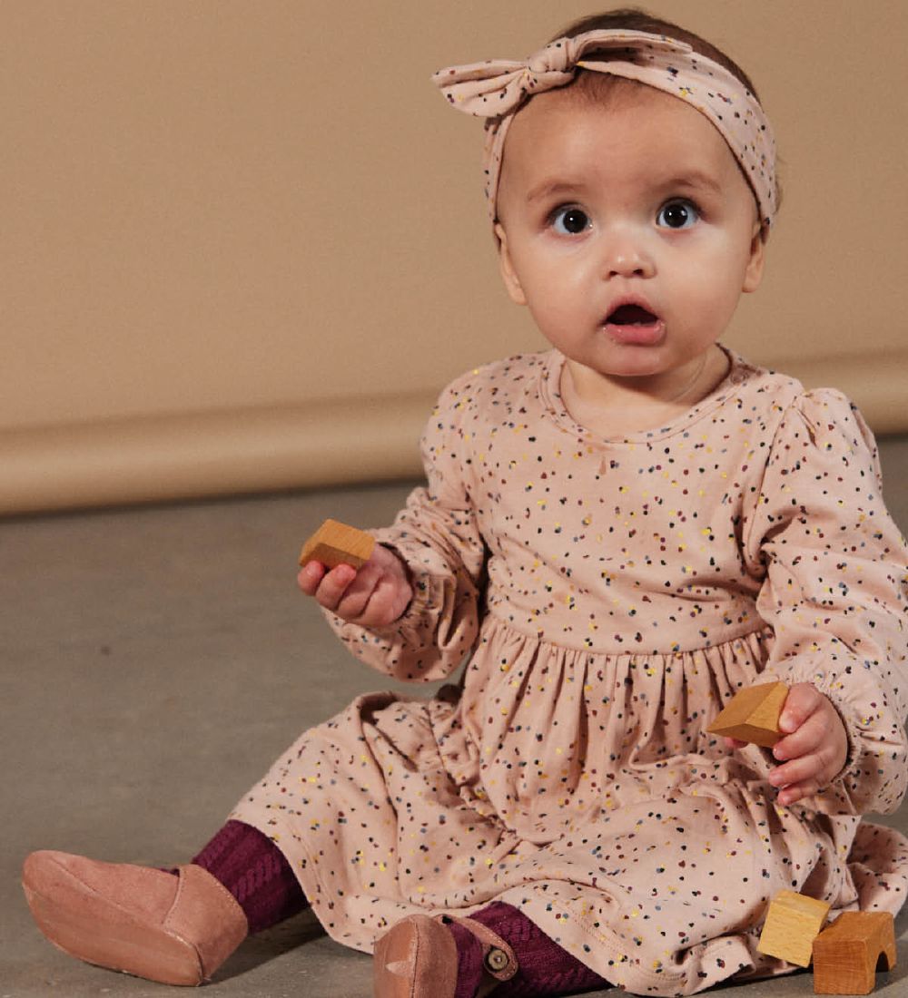 The New Siblings Dress - Ditty - Rose Dust Dots Aop