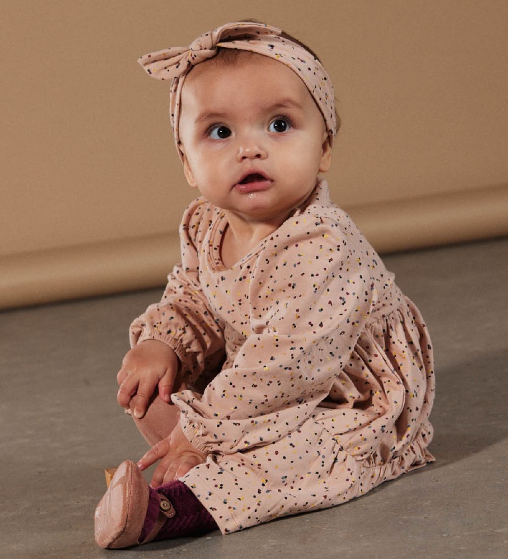 The New Siblings Dress - Ditty - Rose Dust Dots Aop