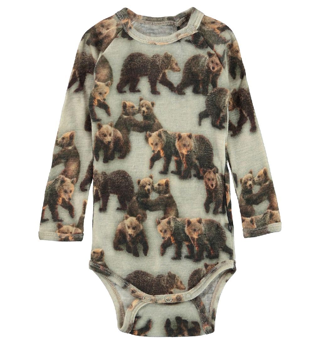Molo Bodysuit l/s - Farai - Wool - Bear Cups