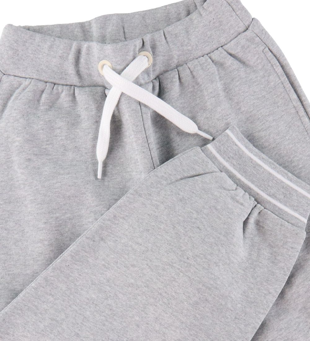 Fendi Sweatpants - Grey Melange w. White