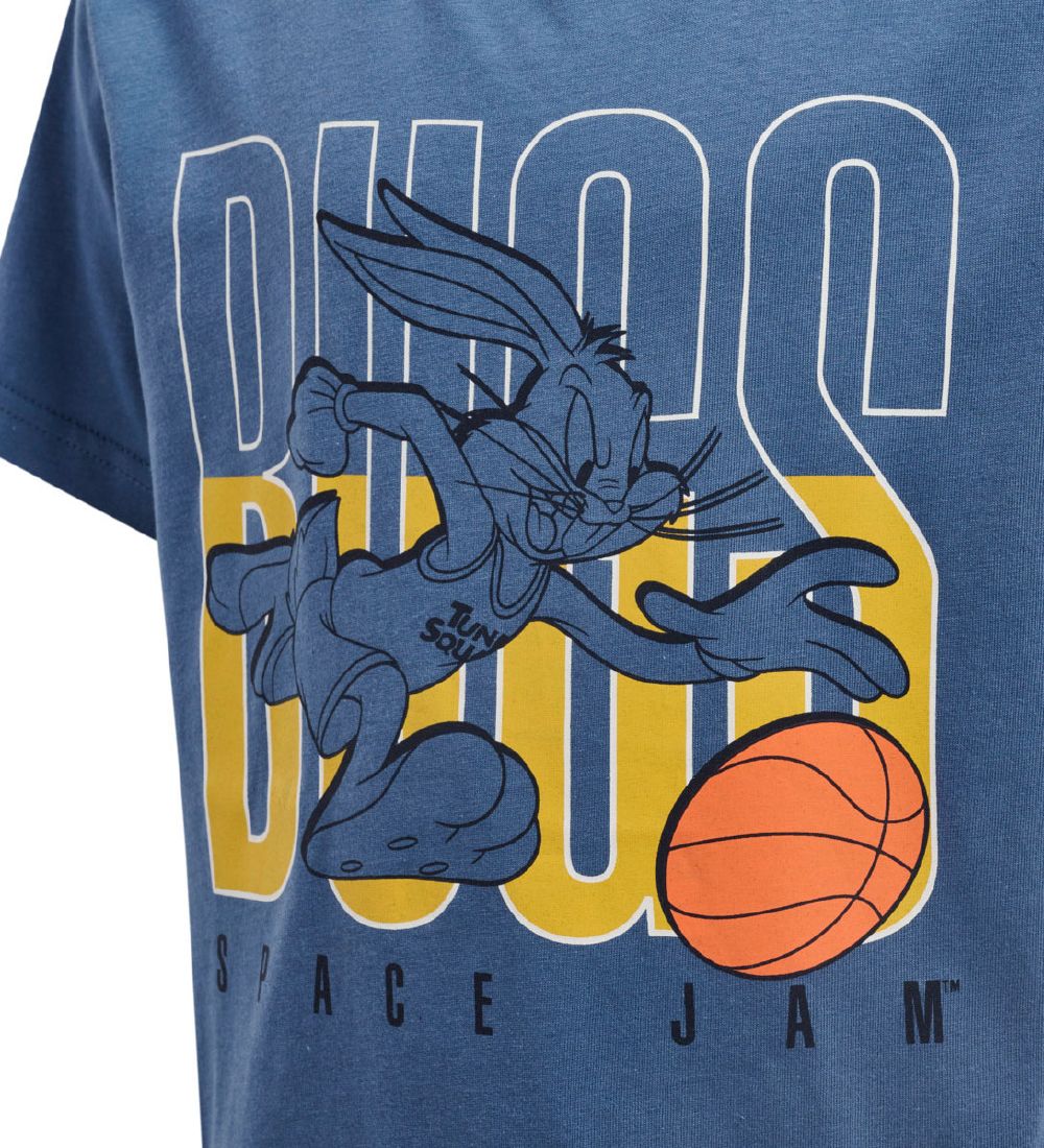 Hummel T-shirt - hmlSpace Jam Sixty - Blue Horizon w. Print