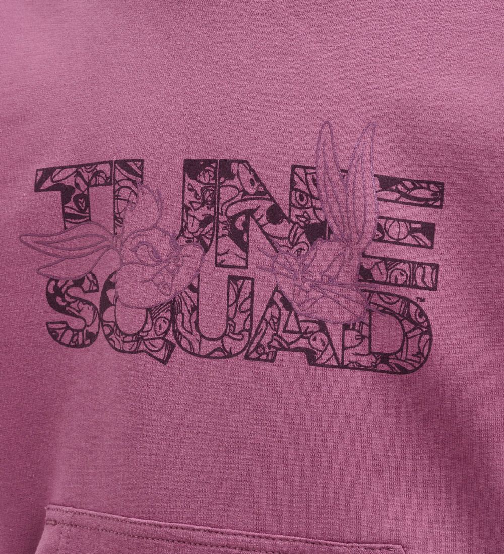 Hummel Hoodie - hmlSpace Jam Cuatro - Purple w. Print