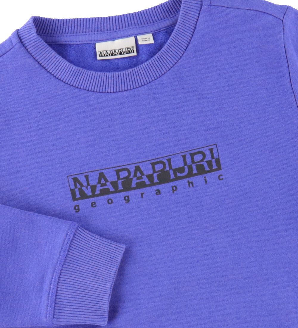 Napapijri Sweatshirt - Bob - Blue Dazzling w. Black