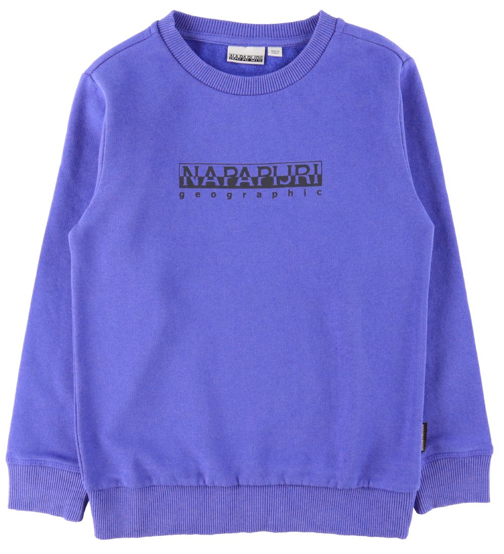 Napapijri Sweatshirt - Bob - Blue Dazzling w. Black