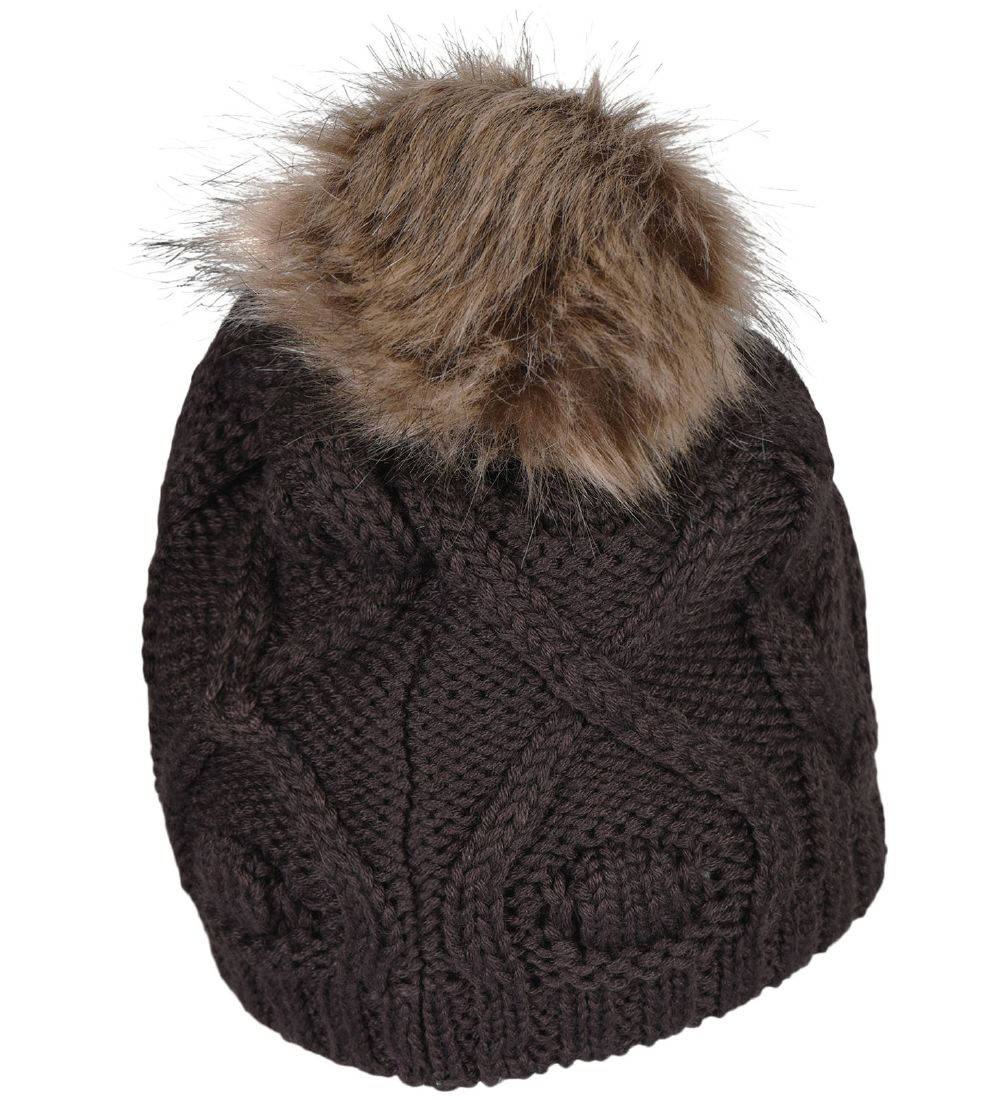 LEGO® Wear Knitted Beanie - Wool/Acrylic - LWAnitta - Dark Brown