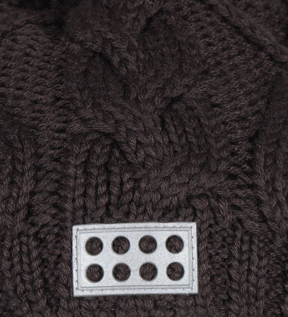 LEGO® Wear Knitted Beanie - Wool/Acrylic - LWAnitta - Dark Brown