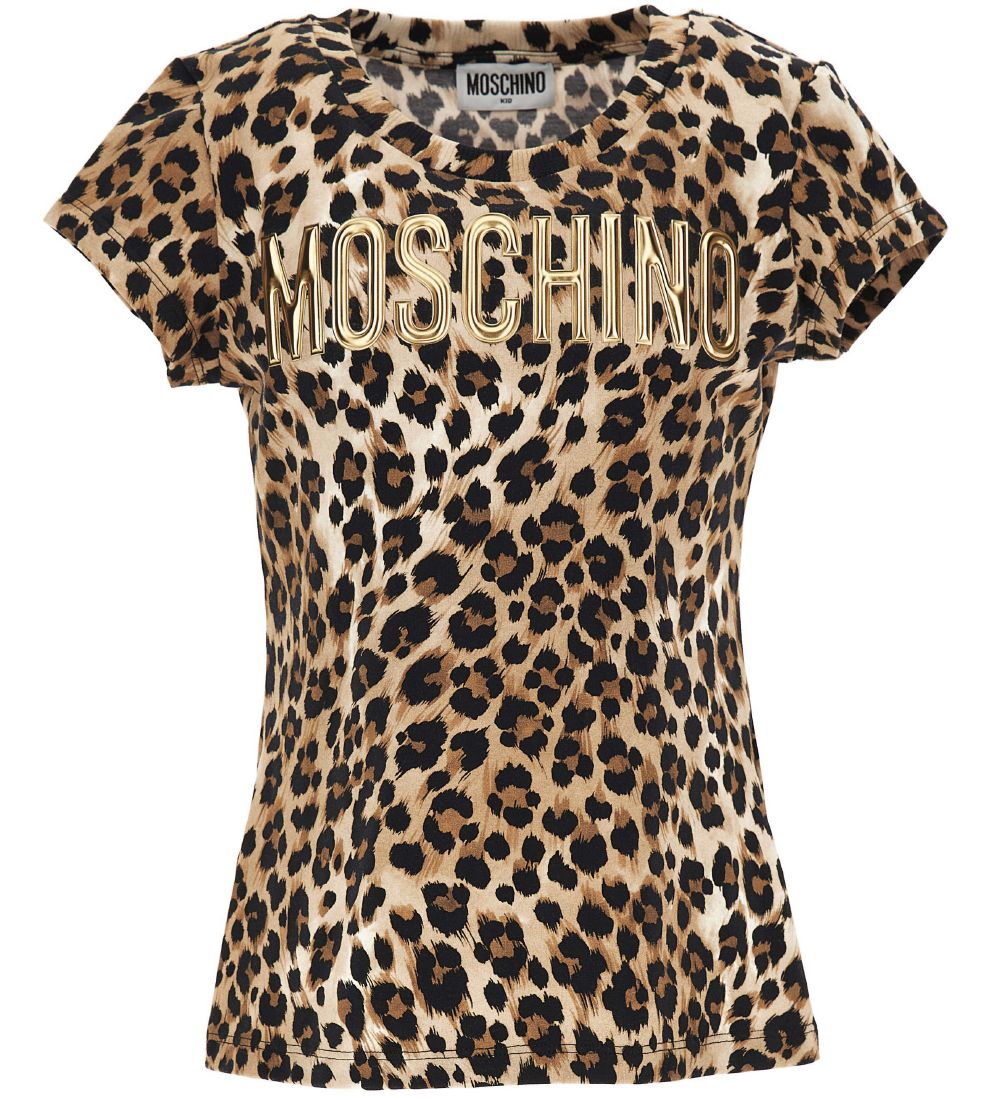 Moschino T-shirt - Leopard w. Gold