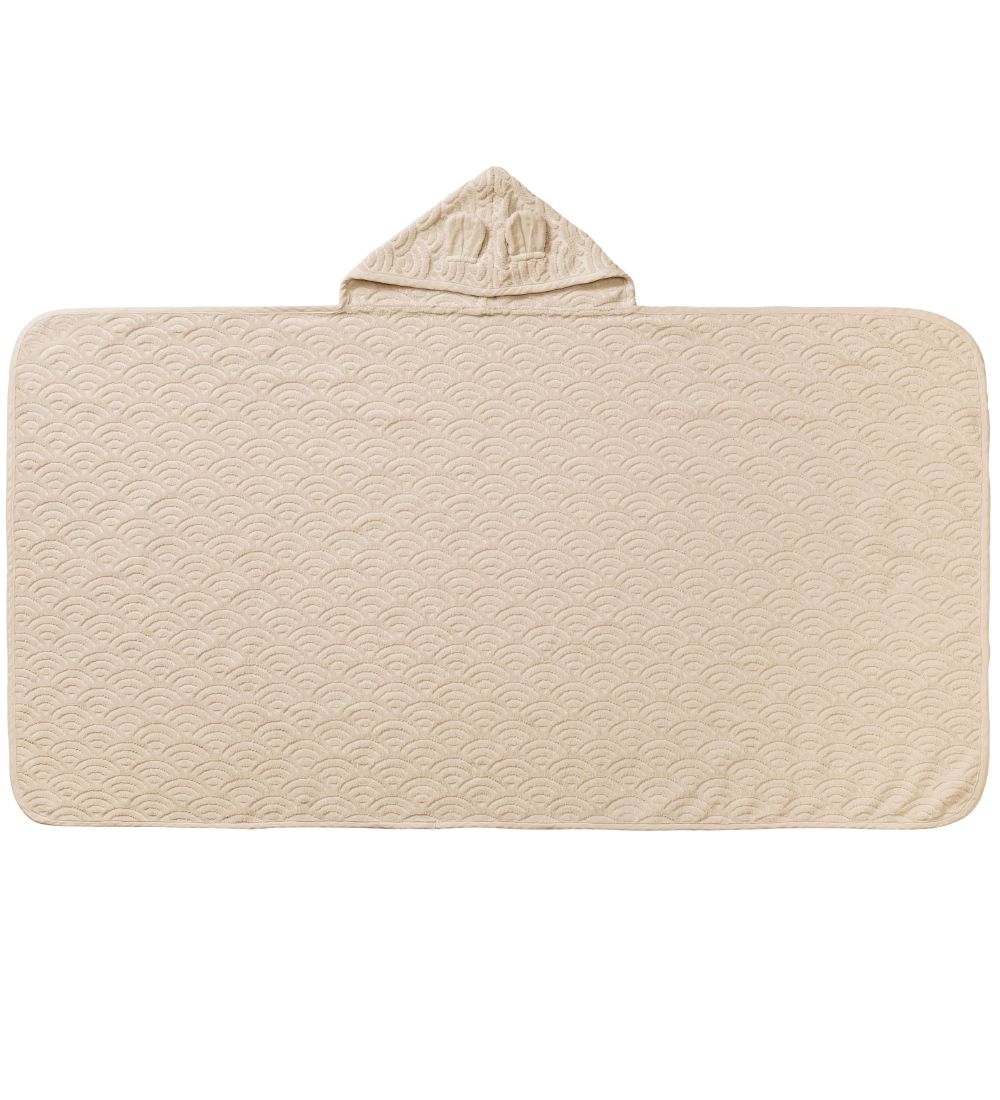 Cam Cam Baby towel - 70x130 cm - Almond w. Ears