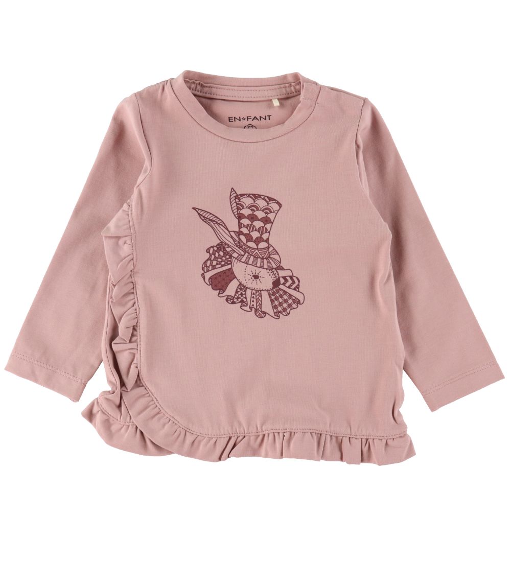 En Fant Blouse - Woodrose w. Print
