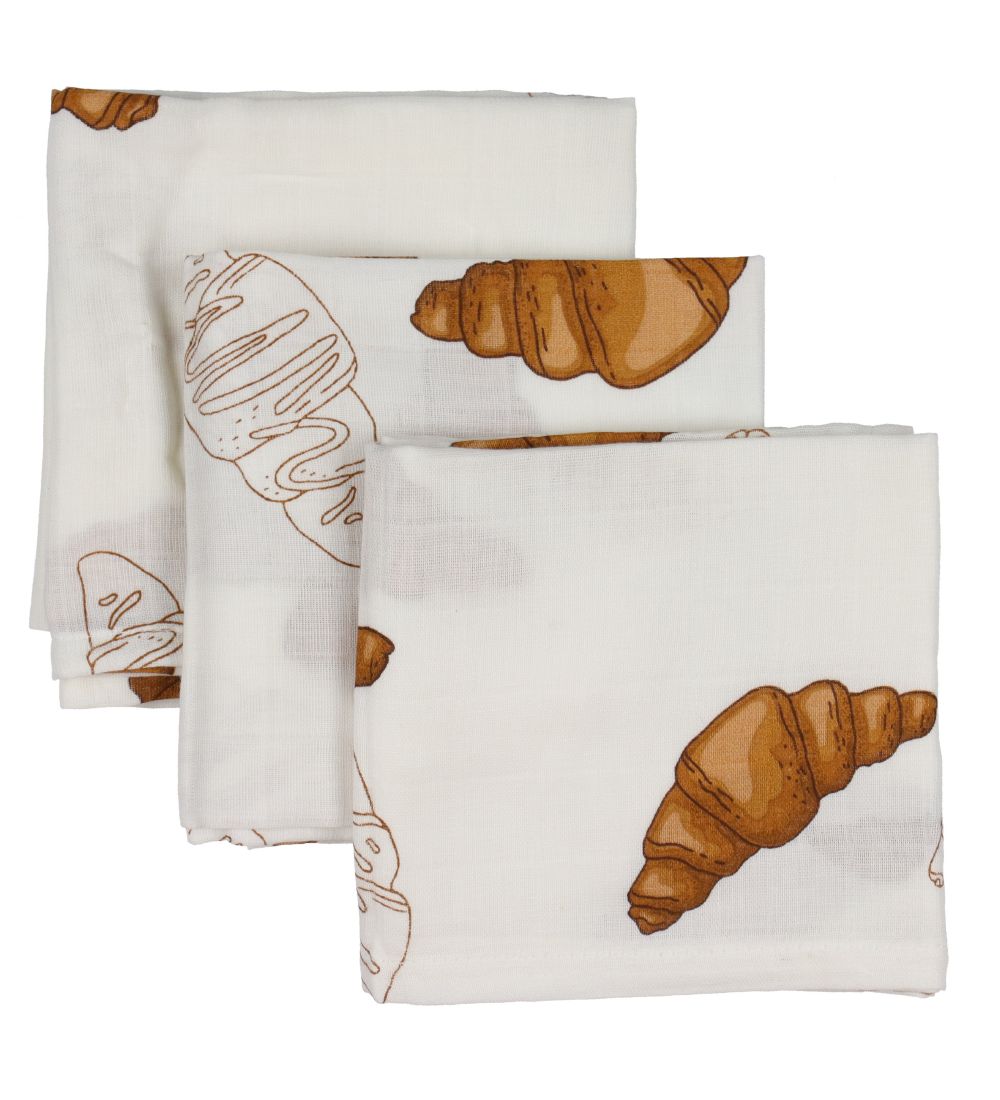 VACVAC Muslin Cloths Diaper - Muslin - 3-Pack - BIG Croissant Lo