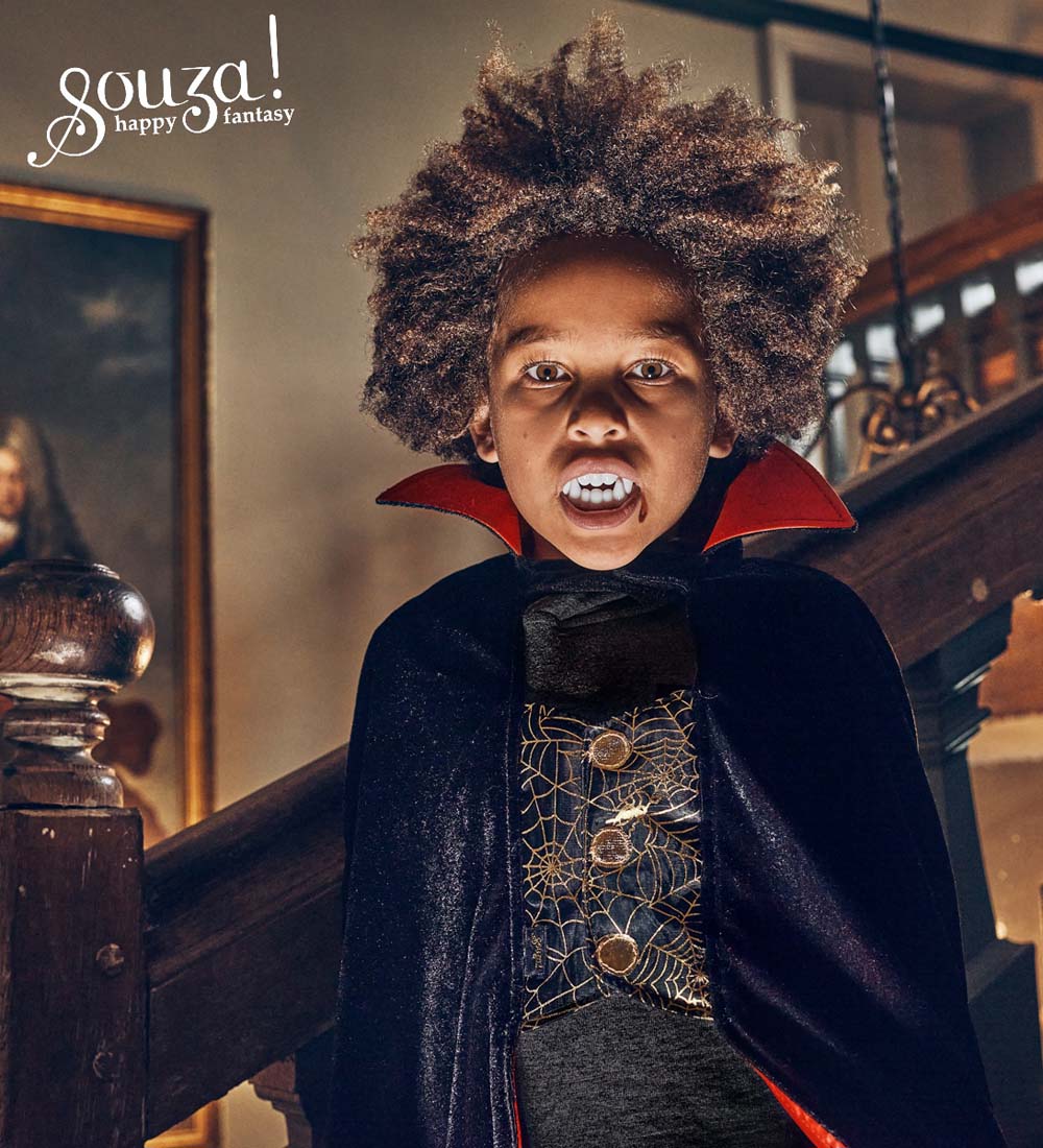 Souza Kostüm - Umhang - Dracula - Schwarz