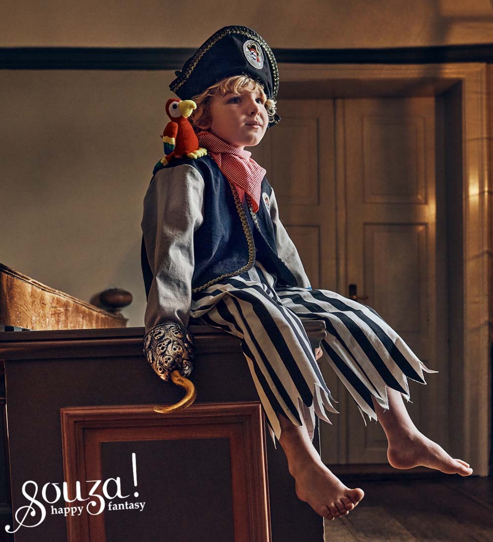 Souza Costume - Pirate w. Parrot - Black